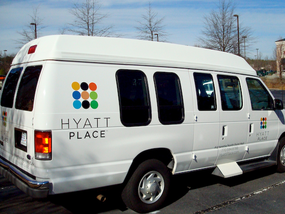 Post image for identifying shuttle buses with van graphics is essential