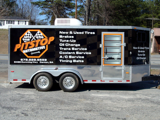 Post image for enclosed trailer provides signage opportunity
