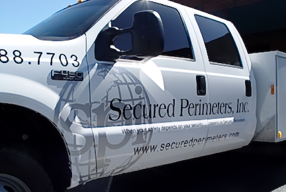 Post image for truck decals identify security company