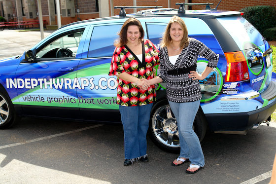 Post image for student designs winning vehicle wrap