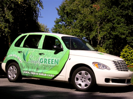 Thumbnail image for Atlanta lawncare company fleet wraps
