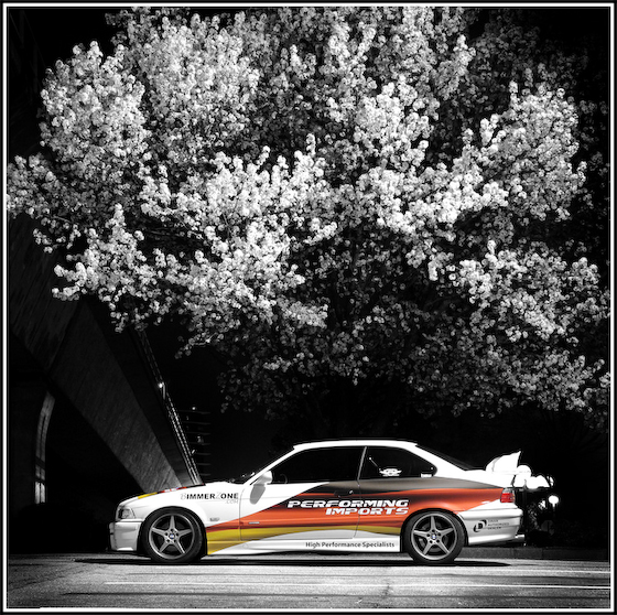 Post image for local BMW shop uses race graphics to debut sponsorship