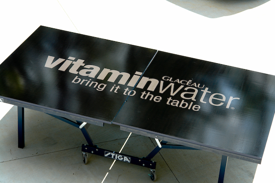 Post image for wrapped ping pong table creates effect at experiential marketing event