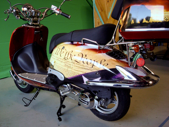 Post image for scooter wrap turns heads at meeting