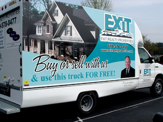 Post image for real estate company offers truck, gains visibility