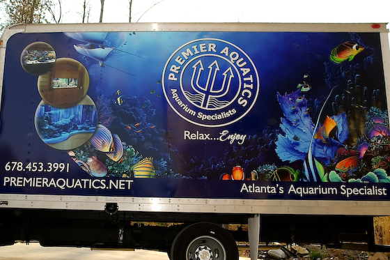 Post image for Marietta aquarium specialists choose perfect art for truck wrap