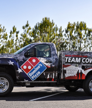 Utility truck wrap for Team Cowabunga