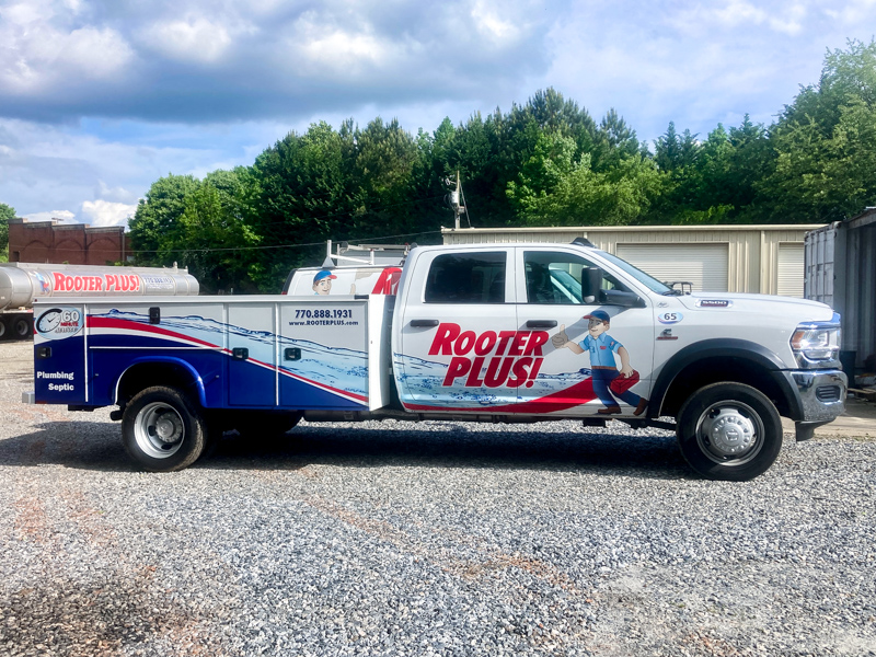 utility truck wrap for business